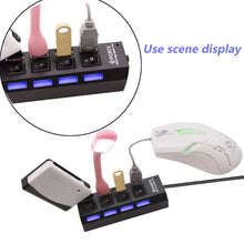 4-port USB hub with The Urban Mart switches and LED indicators