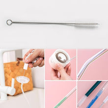 Stainless Steel Straw Cleaning Brush Drinking Pipe (20 Cm / 1 Pc)