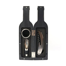 Premium Wine Bottle Shape Bar Accessory Gift Set