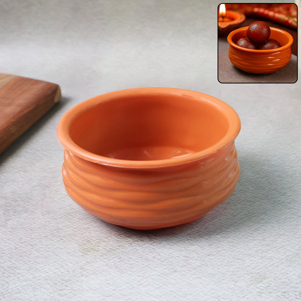 Classic Terracotta-Style Multipurpose Bowl (1 Pc)